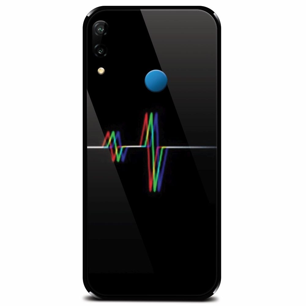 Husa din sticla securizata pentru Huawei P20 Lite, Electro Beat