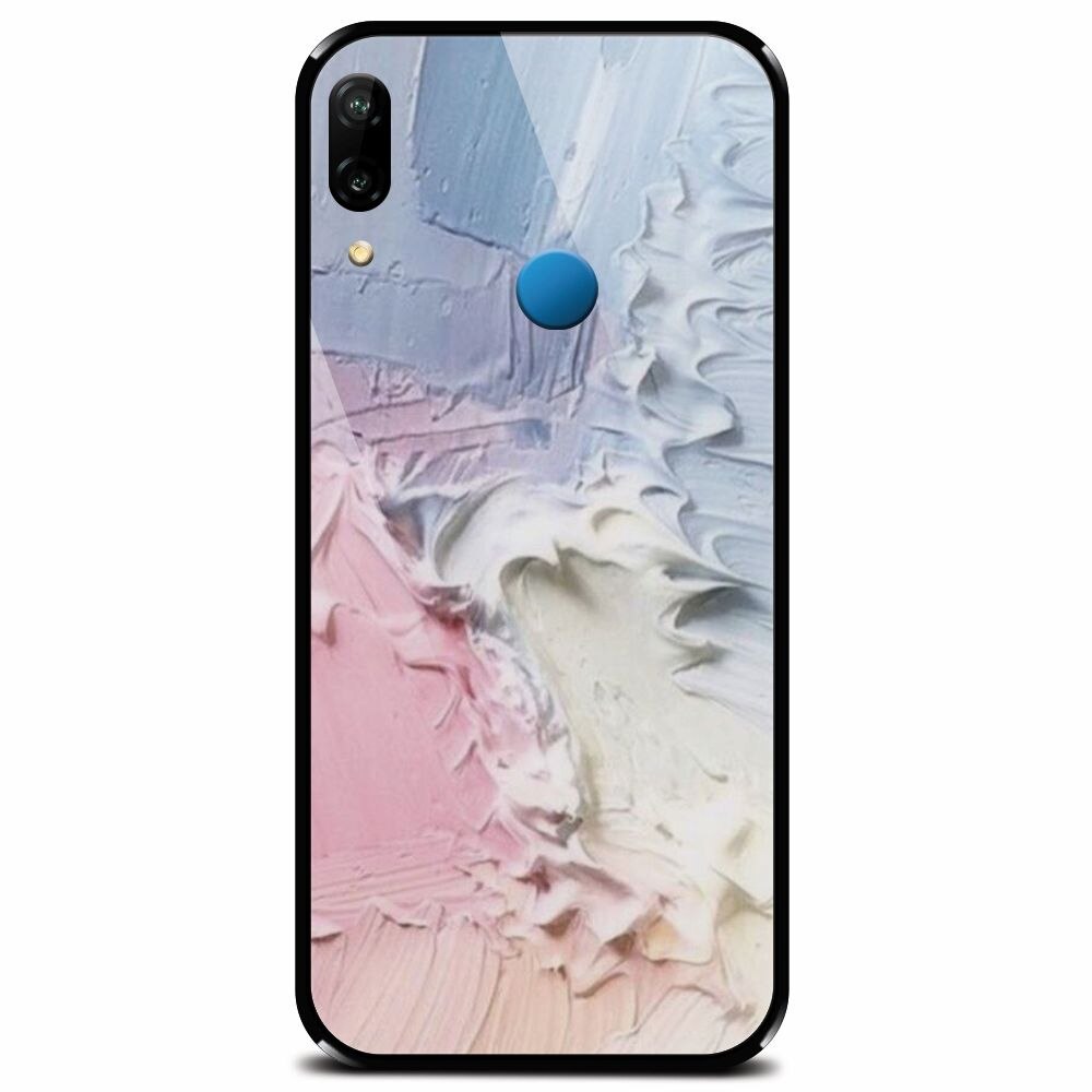 Husa din sticla securizata pentru Huawei P20 Lite, Paint