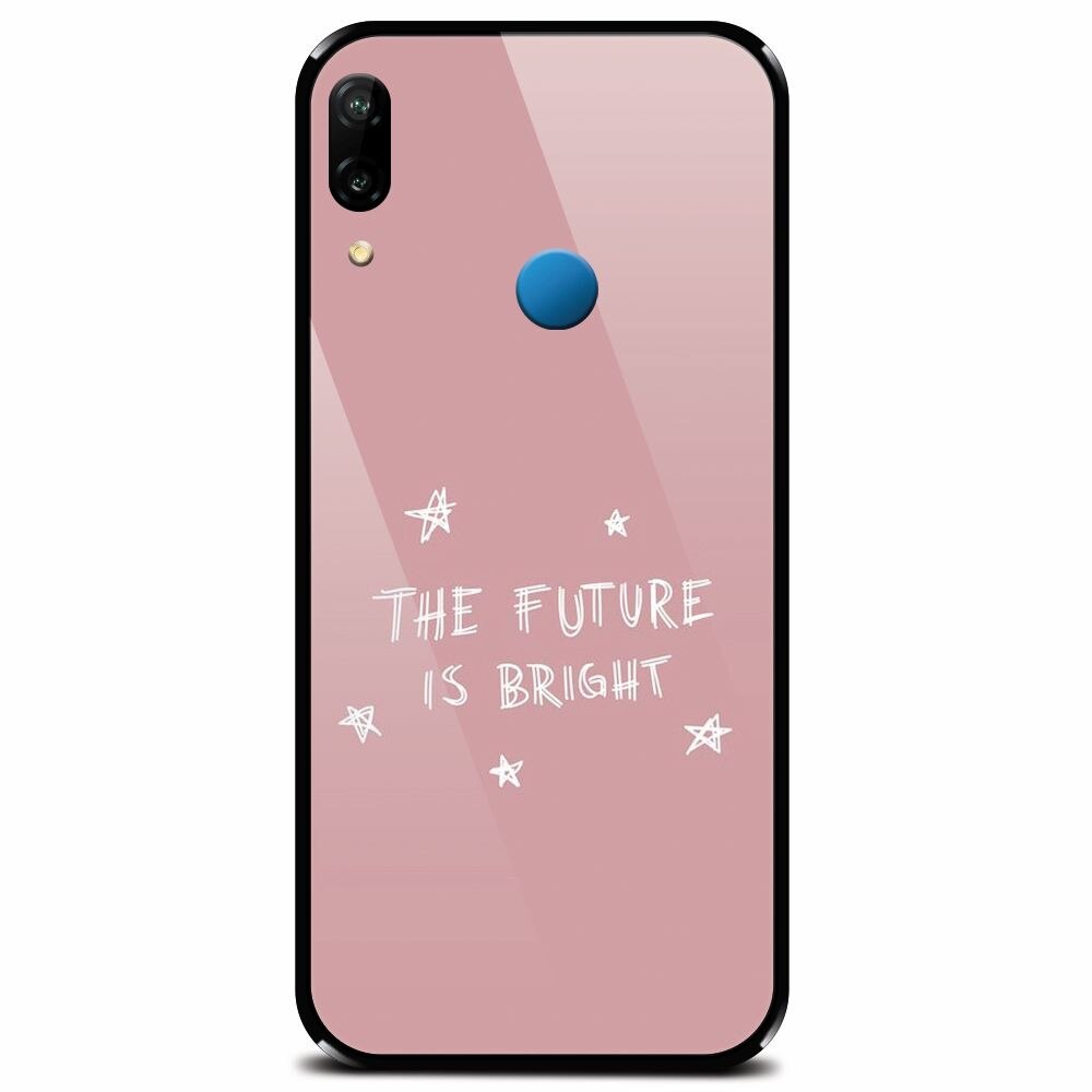 Husa din sticla securizata pentru Huawei P20 Lite, The Future Is Bright