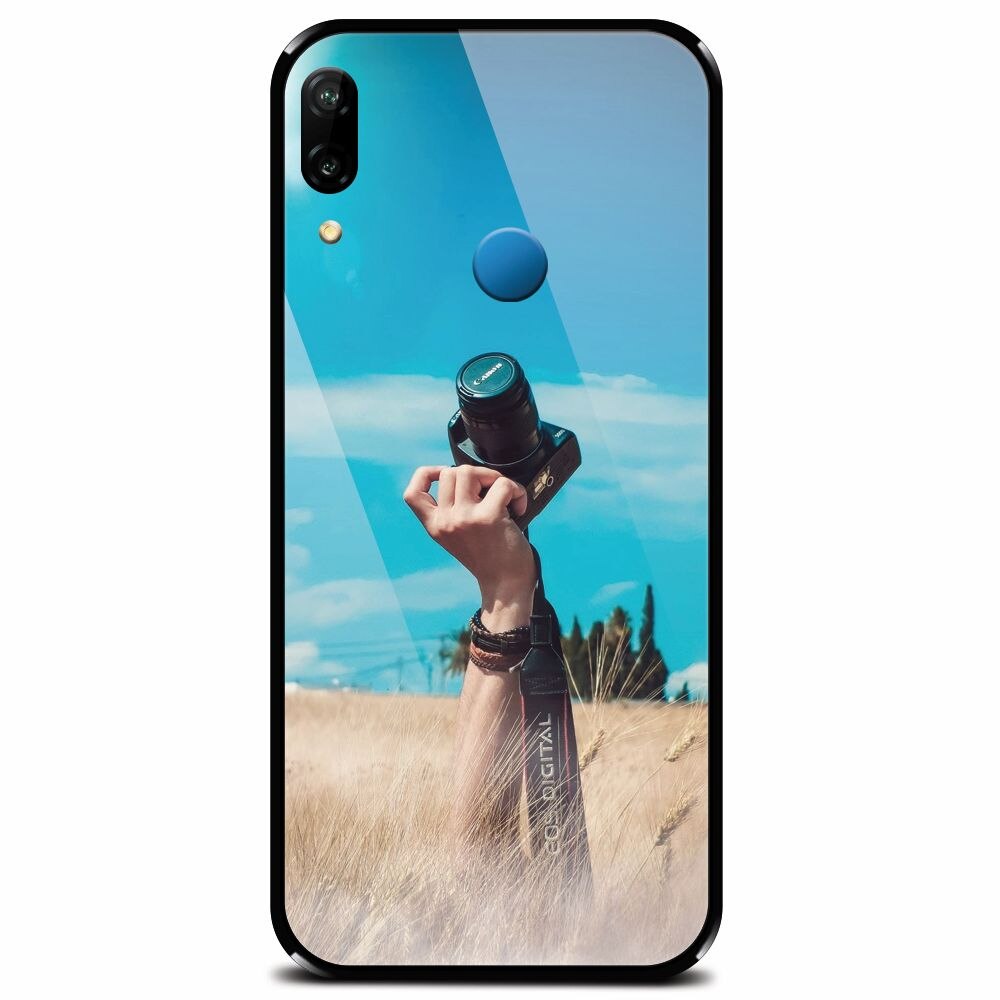Husa din sticla securizata pentru Huawei P20 Lite, Camera