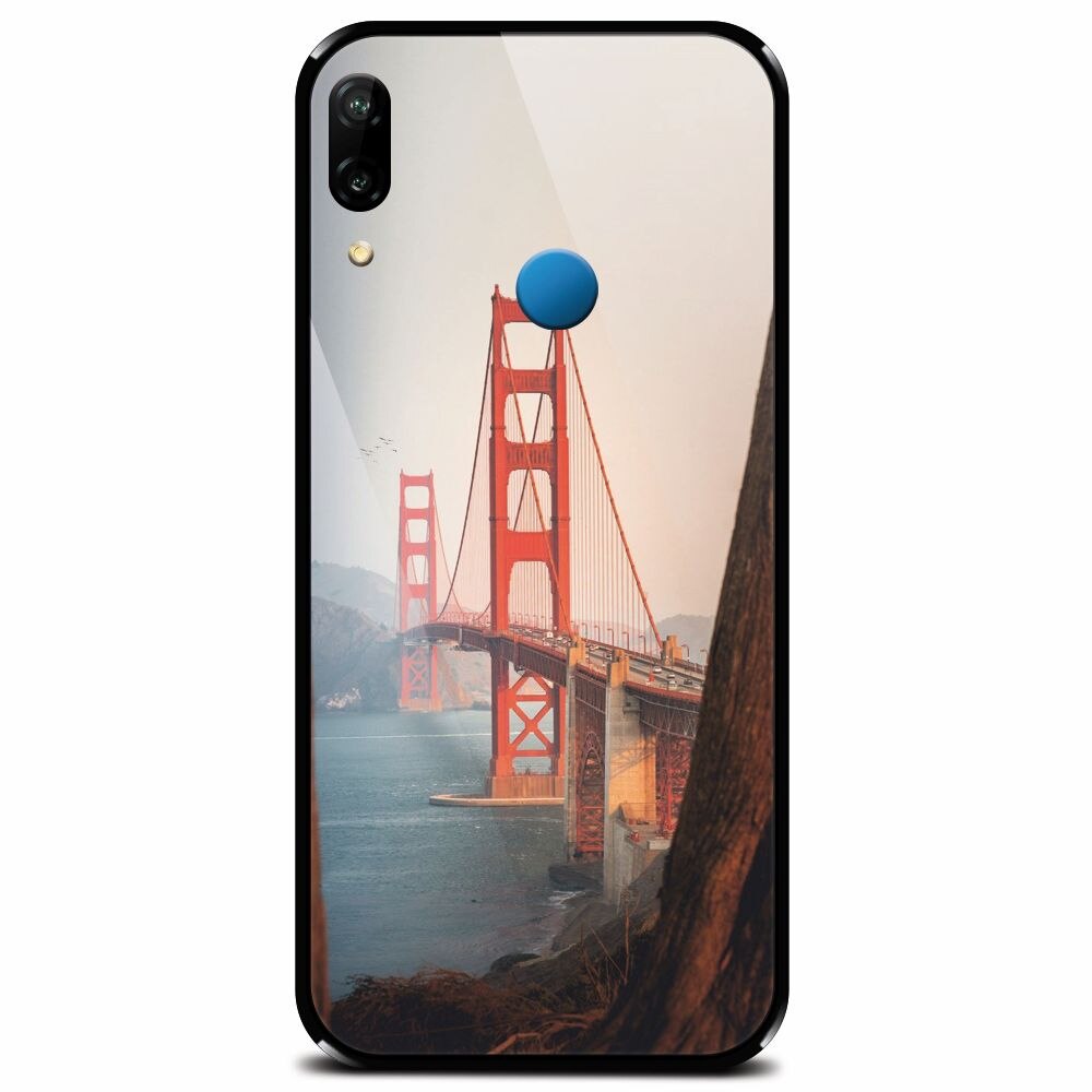 Husa din sticla securizata pentru Huawei P20 Lite, Bridge