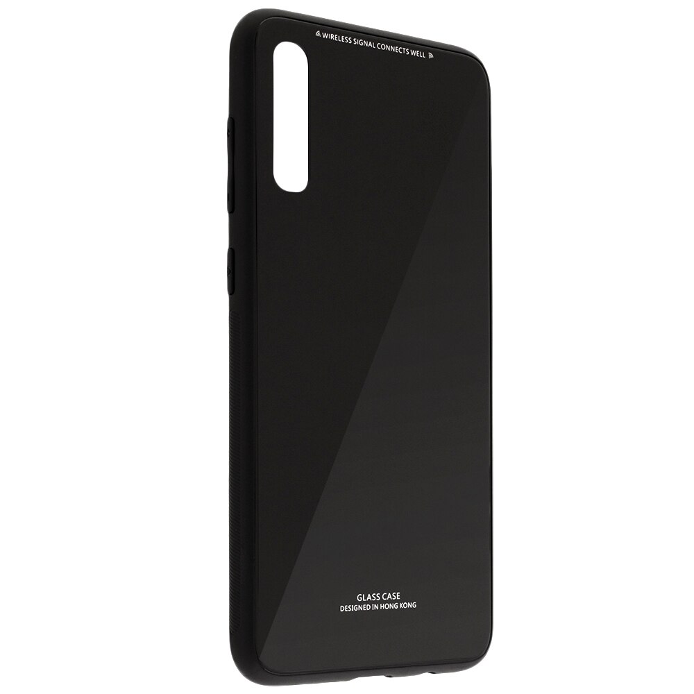 Husa SAMSUNG Galaxy A50 - Glass (Negru)