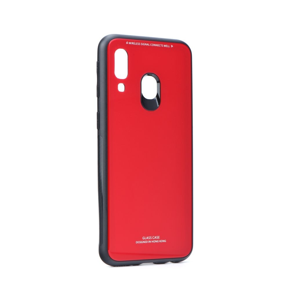 Husa SAMSUNG Galaxy A60 - Glass (Rosu)