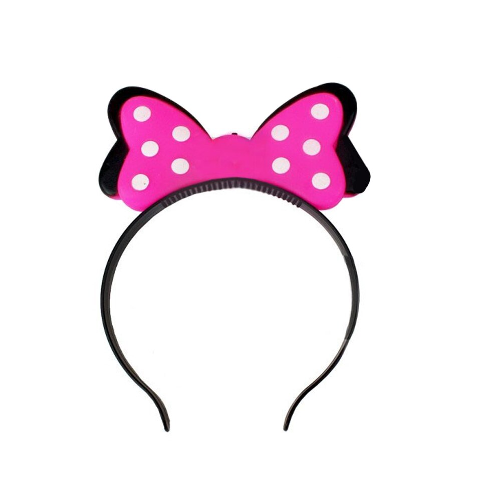 Cordeluta Minnie cu LED, ProCart, efect 3D, 3 moduri iluminare, petrecere fetite, roz