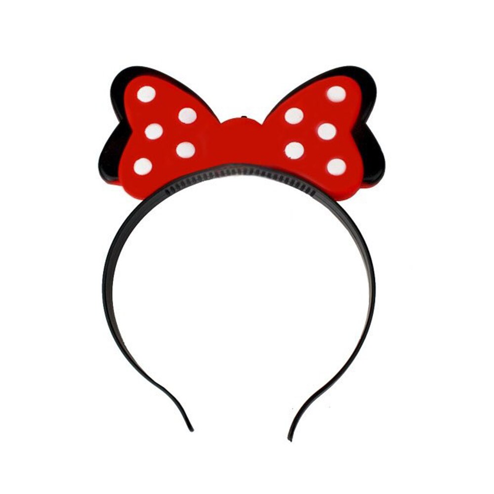 Cordeluta Minnie cu LED, ProCart, efect 3D, 3 moduri iluminare, petrecere fetite, rosu