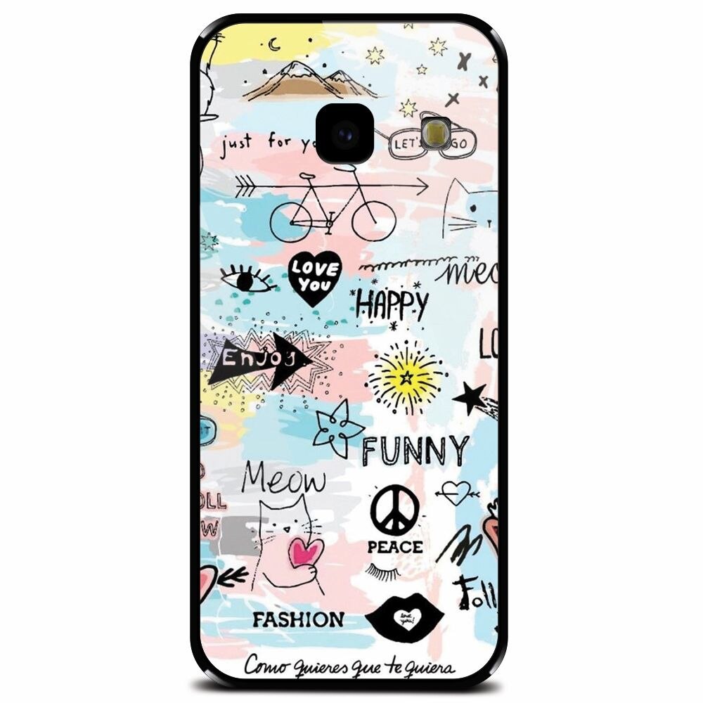 Husa din sticla securizata pentru Samsung Galaxy J4 Plus, Enjoy