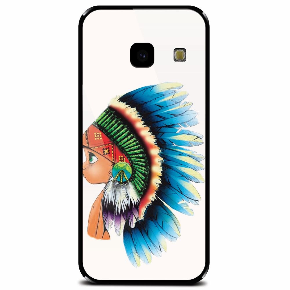 Husa din sticla securizata pentru Samsung Galaxy J4 Plus, Indian Boy