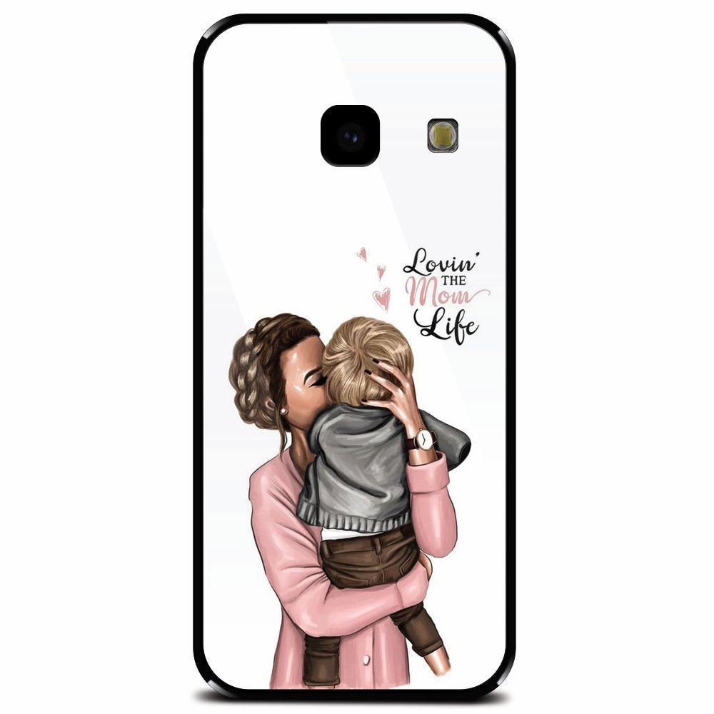 Husa din sticla securizata pentru Samsung Galaxy J4 Plus, Loving Mother