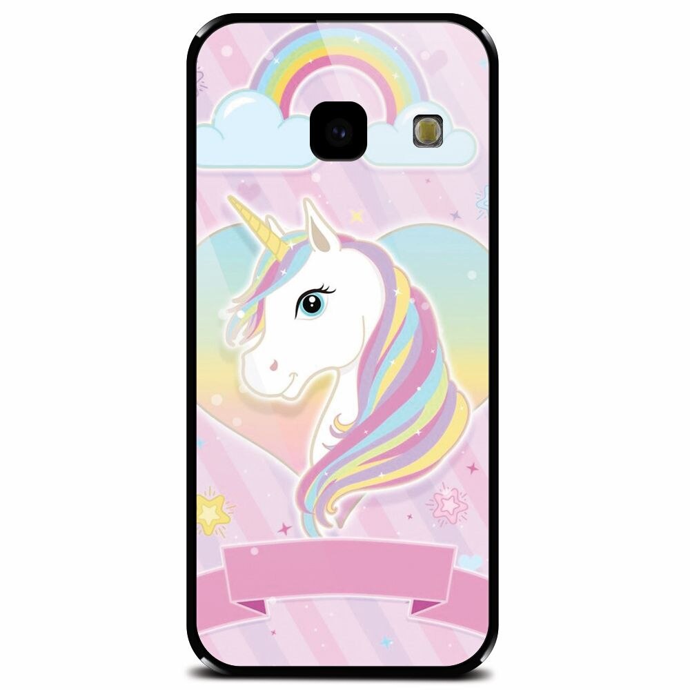 Husa din sticla securizata pentru Samsung Galaxy J4 Plus, Ponny Personalizat