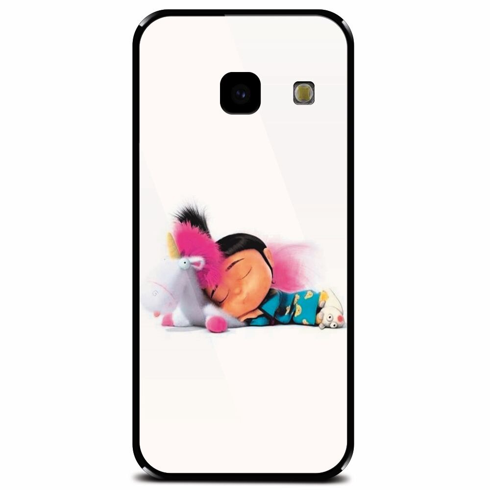 Husa din sticla securizata pentru Samsung Galaxy J4 Plus, Cute Pony Love