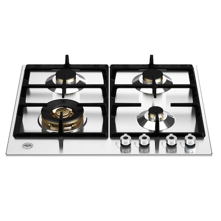 Plita incorporabila Bertazzoni Profesional P604LPROX, 60 cm, plita gaz, 4 arzatoare,sistem siguranta Stop-Gaz, inox