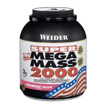 Supliment nutritiv pentru cresterea masei musculare Mega Mass 2000, 3000 g, Weider Supliment nutritiv pentru cresterea masei musculare Mega Mass 2000, 3000 g, Weider