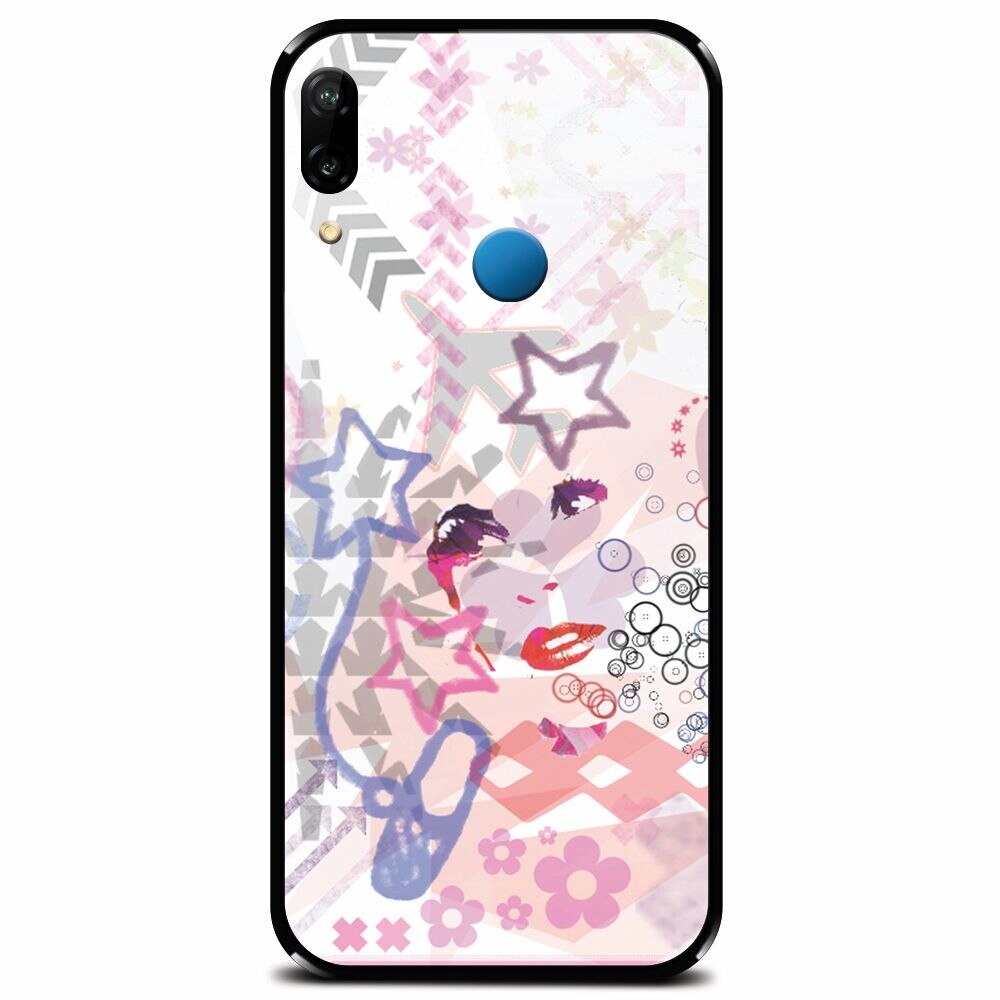 Husa din sticla securizata pentru Huawei P20 Lite, Girly Like