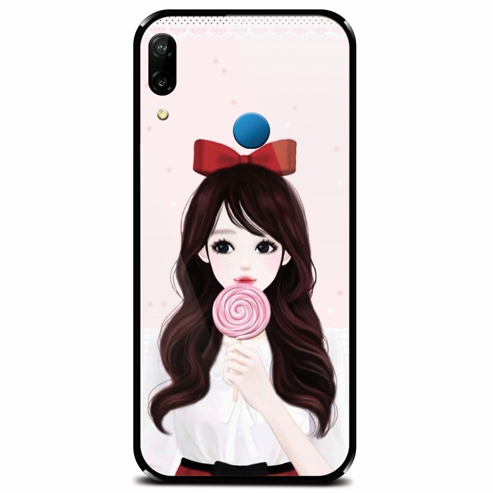 Husa din sticla securizata pentru Huawei P20 Lite, Girly 001