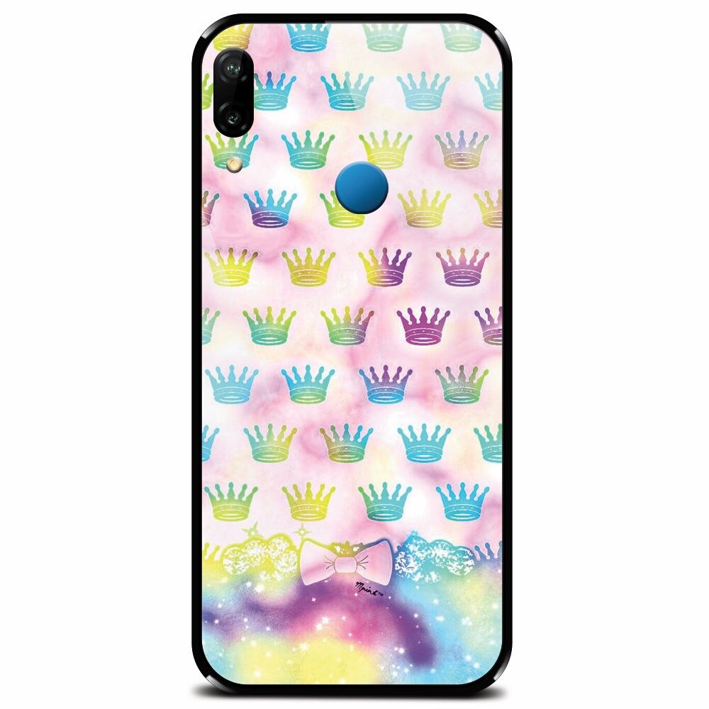Husa din sticla securizata pentru Huawei P20 Lite, Girly Plus