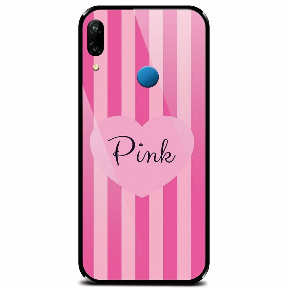 Husa din sticla securizata pentru Huawei P20 Lite, Pink