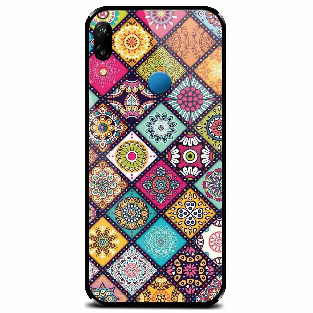 Husa din sticla securizata pentru Huawei P20 Lite, Mandala Pattern