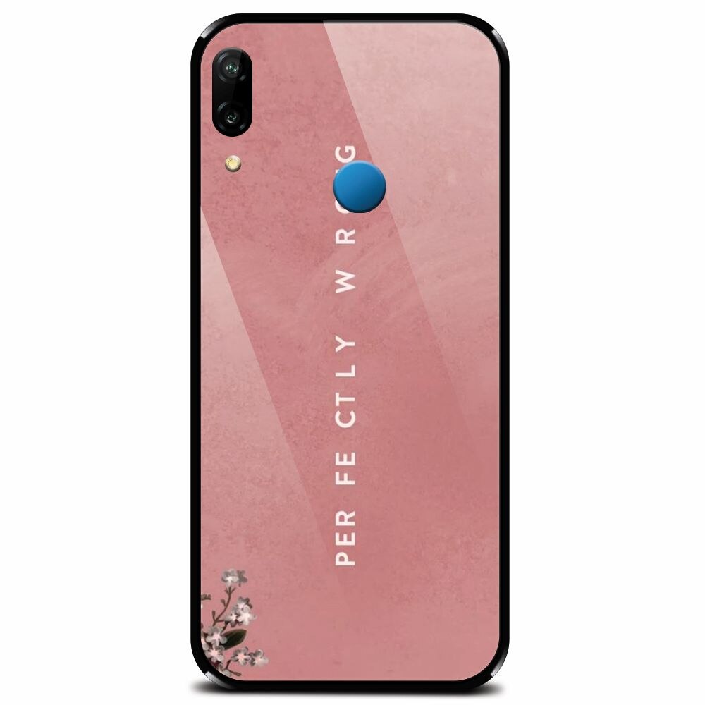Husa din sticla securizata pentru Huawei P20 Lite, Perfectly Wrong