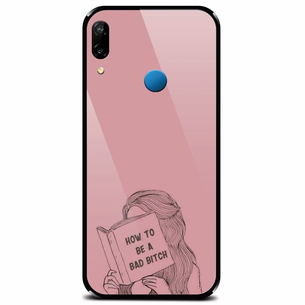Husa din sticla securizata pentru Huawei P20 Lite, How To Be A Bad