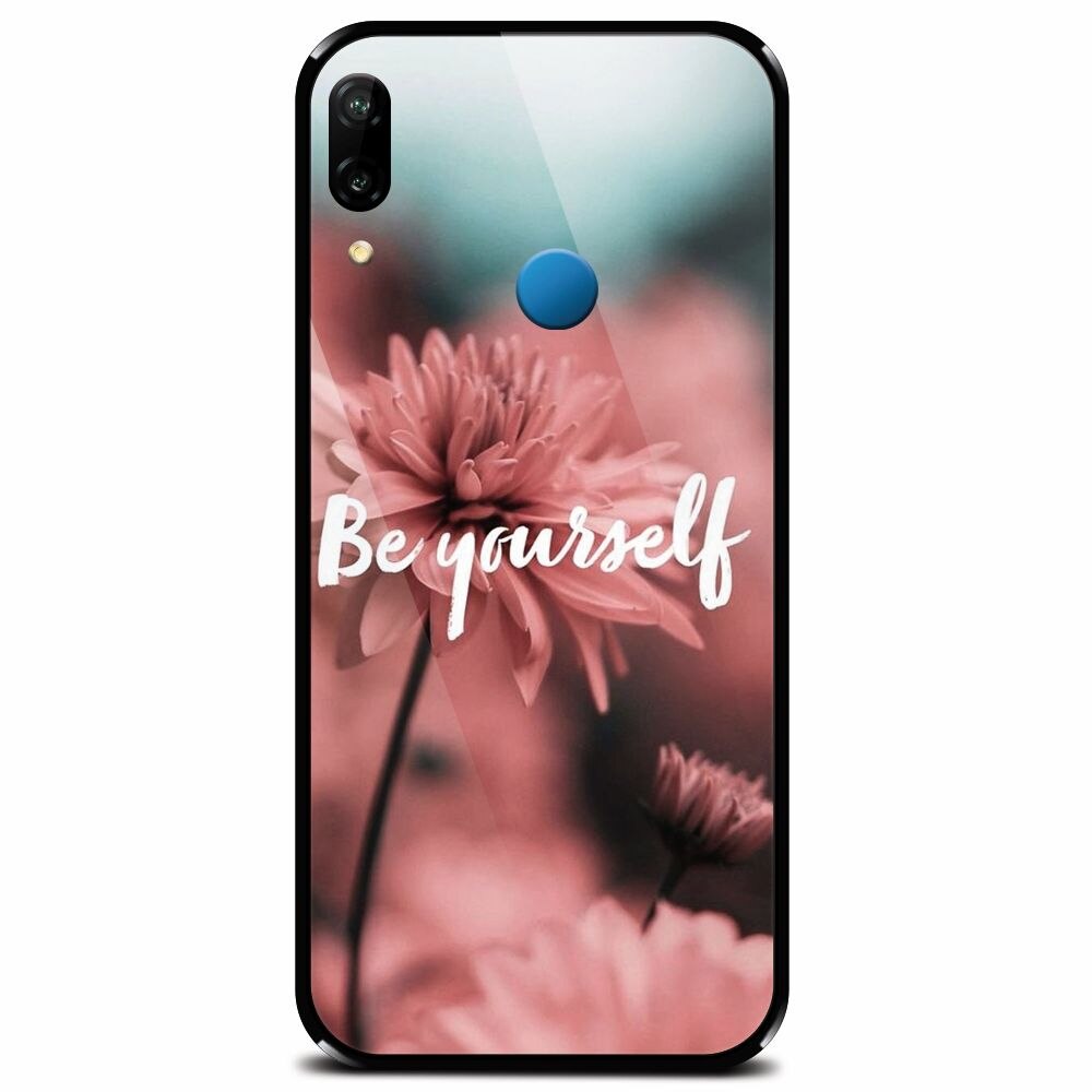 Husa din sticla securizata pentru Huawei P20 Lite, Be Yourself