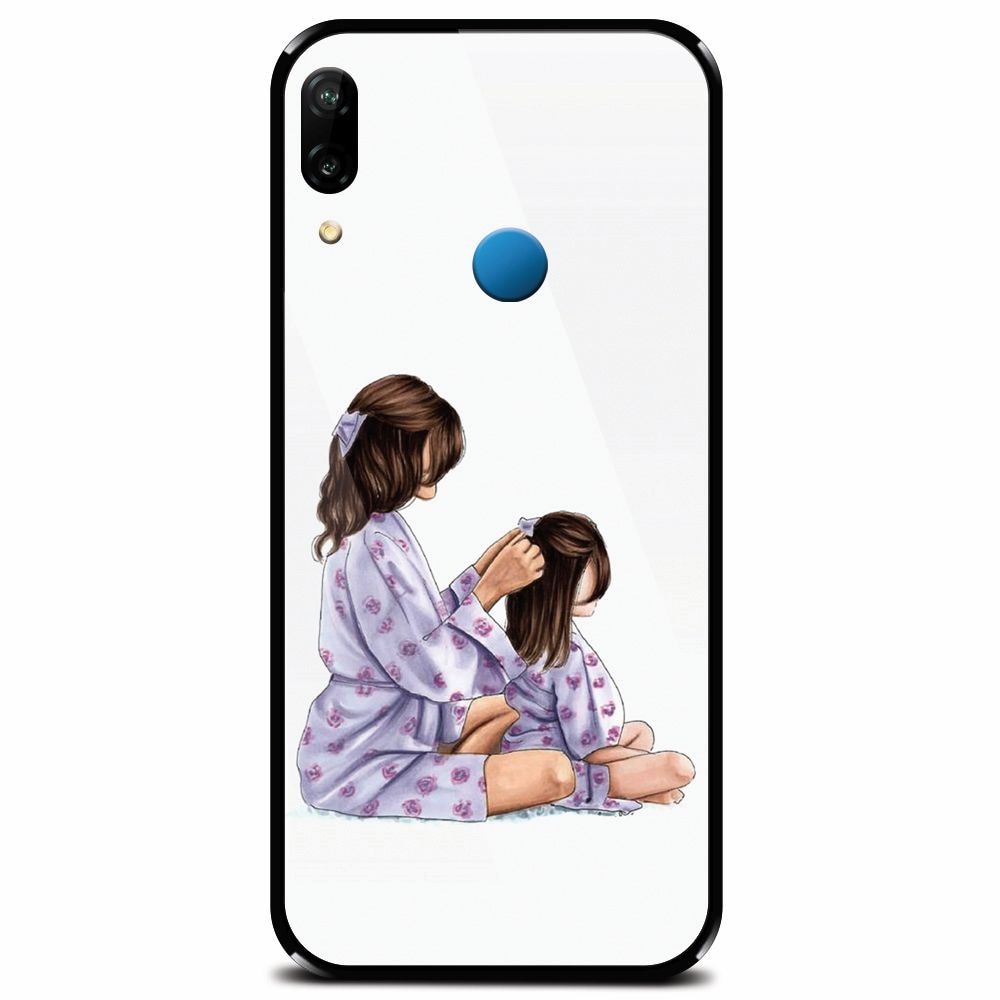 Husa din sticla securizata pentru Huawei P20 Lite, Girls Time