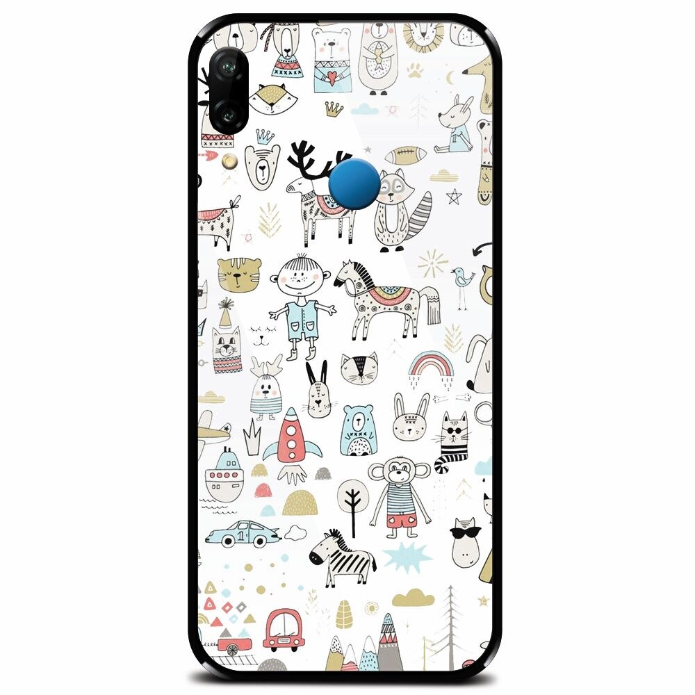 Husa din sticla securizata pentru Huawei P20 Lite, Toys