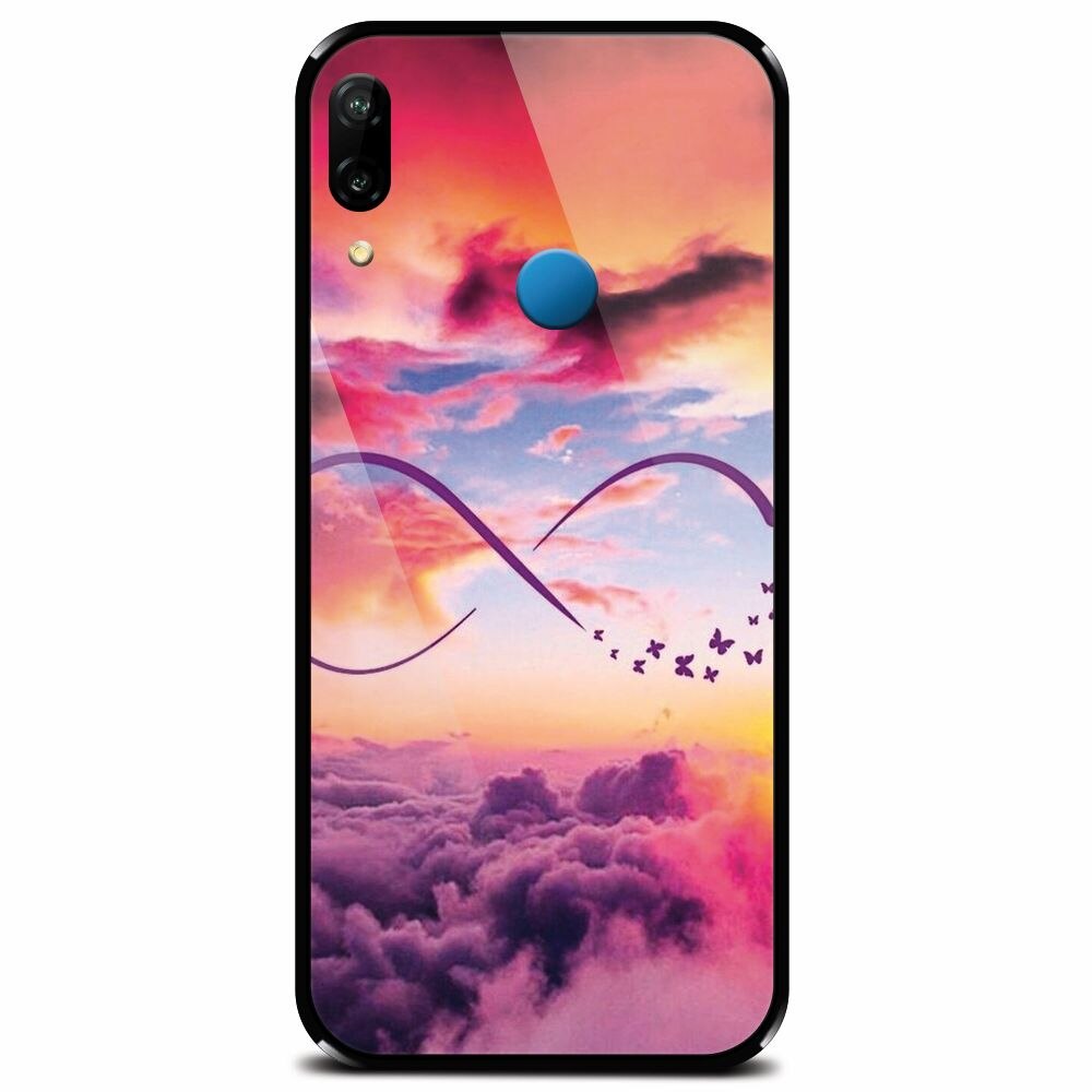 Husa din sticla securizata pentru Huawei P20 Lite, Infinit Love 101