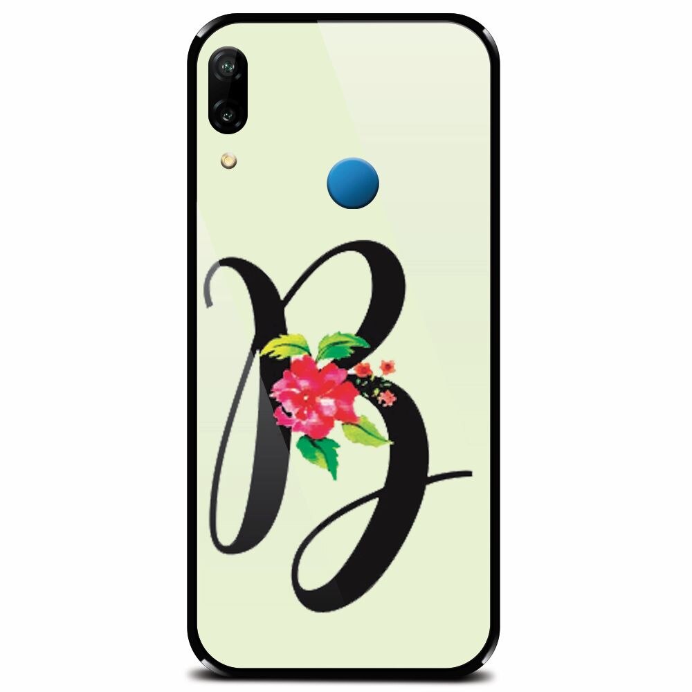 Husa din sticla securizata pentru Huawei P20 Lite, Litera B