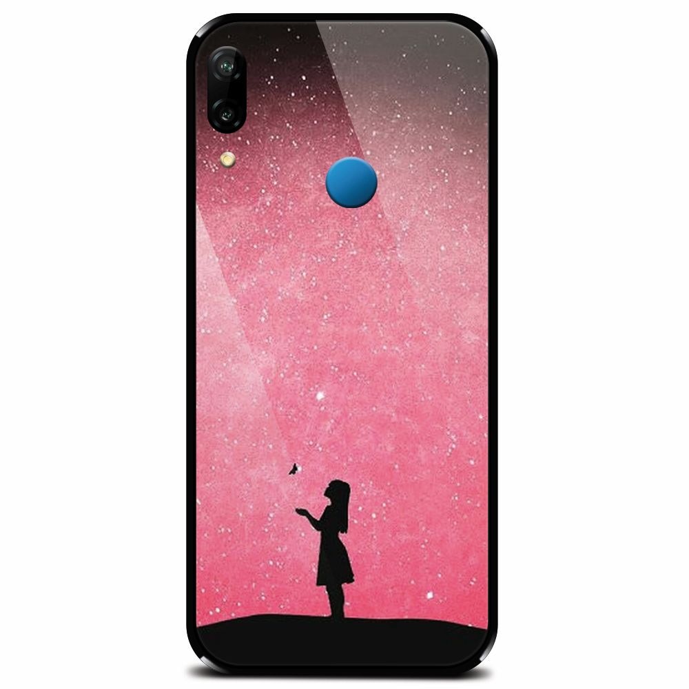 Husa din sticla securizata pentru Huawei P20 Lite, Love 005