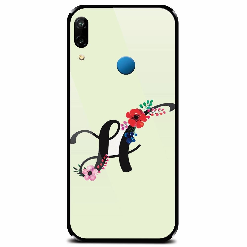 Husa din sticla securizata pentru Huawei P20 Lite, Litera H