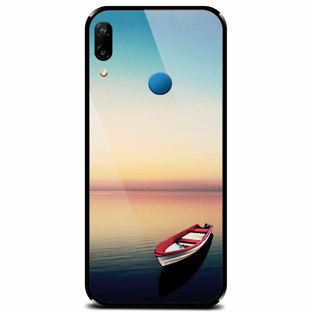 Husa din sticla securizata pentru Huawei P20 Lite, Abstract 105