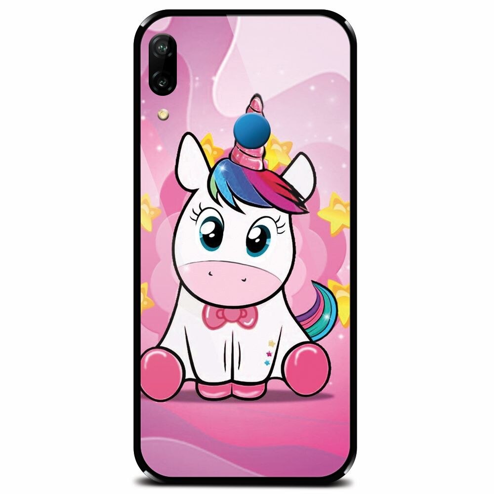 Husa din sticla securizata pentru Huawei P20 Lite, Dream Like A Unicorn