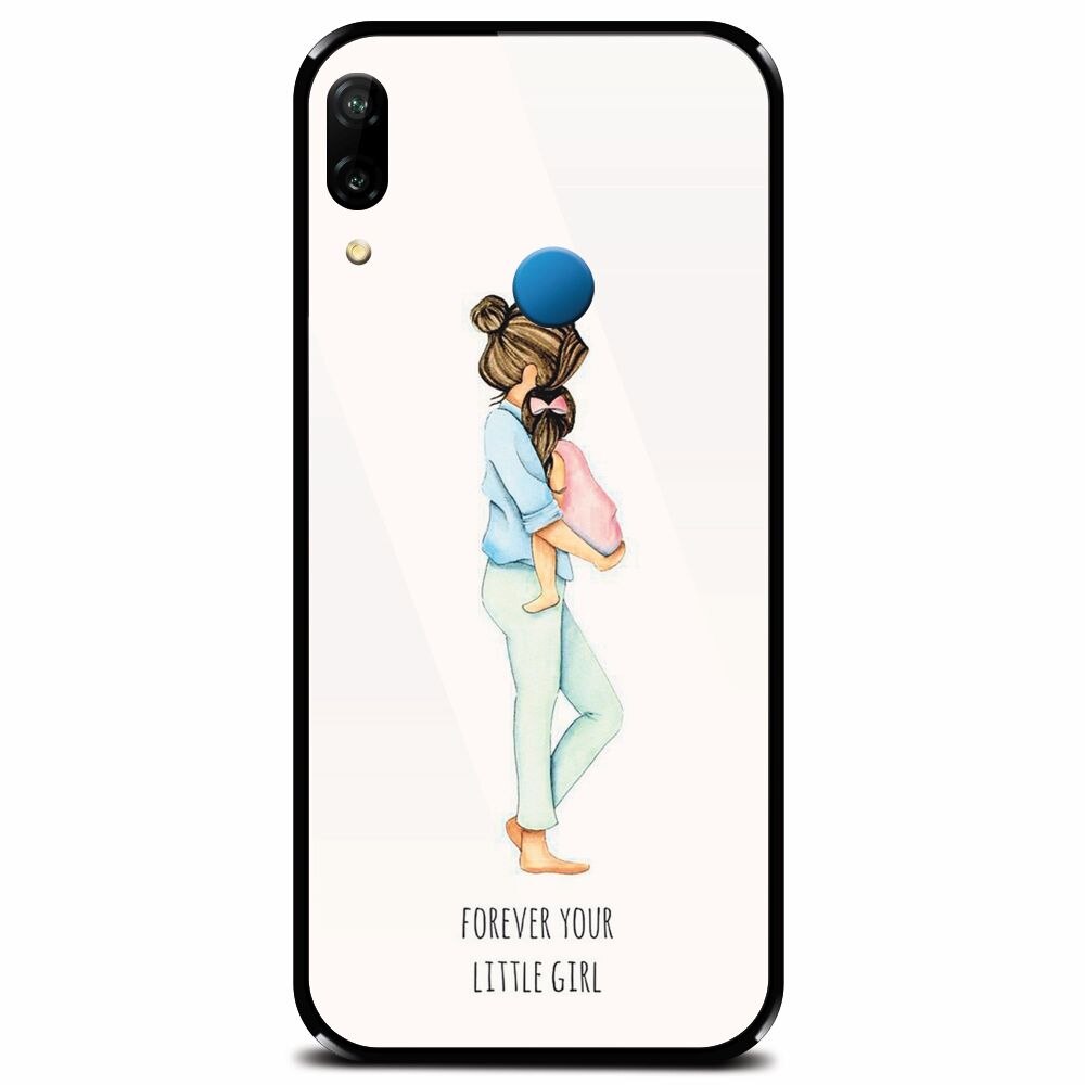 Husa din sticla securizata pentru Huawei P20 Lite, Forever Little Girl