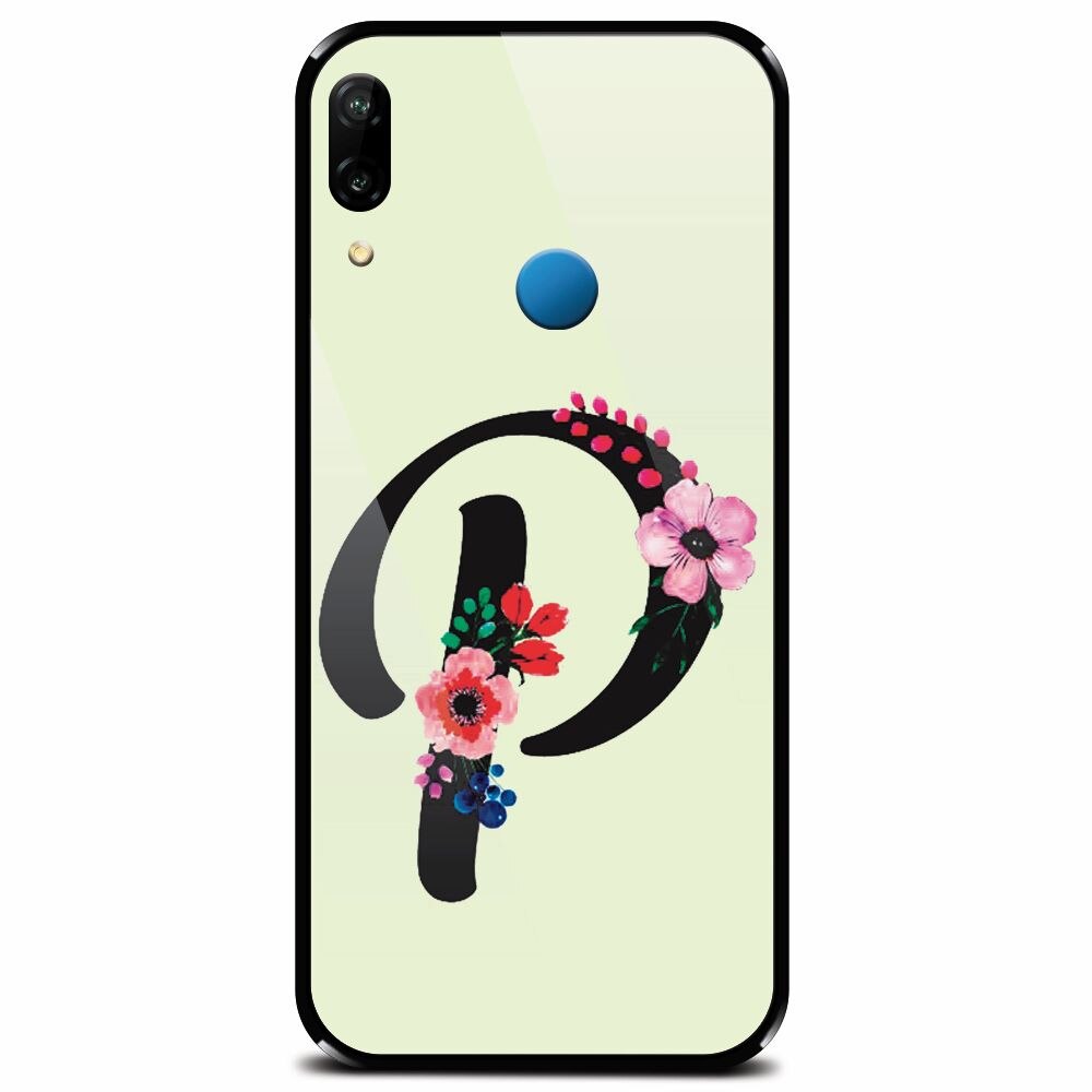 Husa din sticla securizata pentru Huawei P20 Lite, Litera P