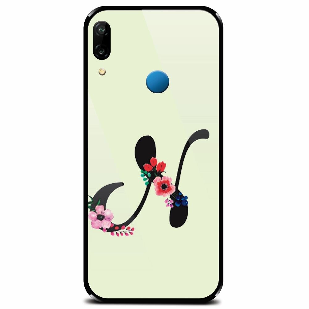 Husa din sticla securizata pentru Huawei P20 Lite, Litera N
