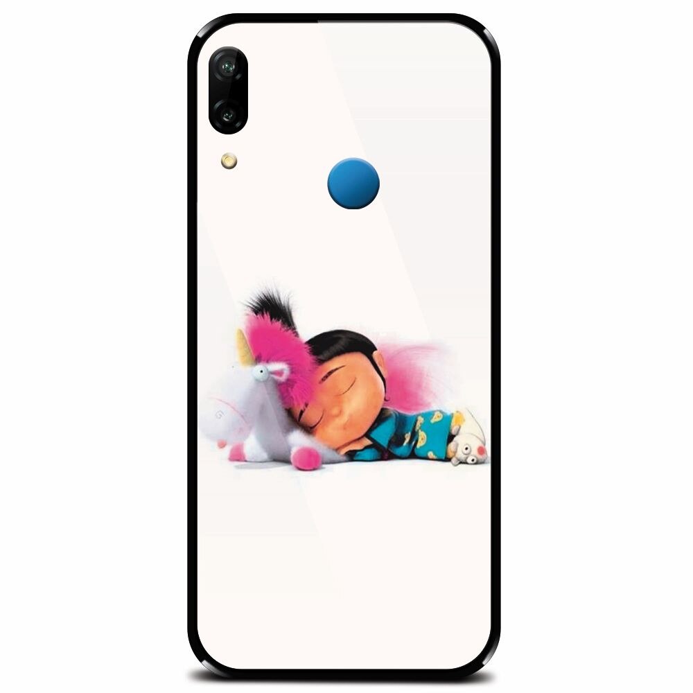 Husa din sticla securizata pentru Huawei P20 Lite, Cute Pony Love