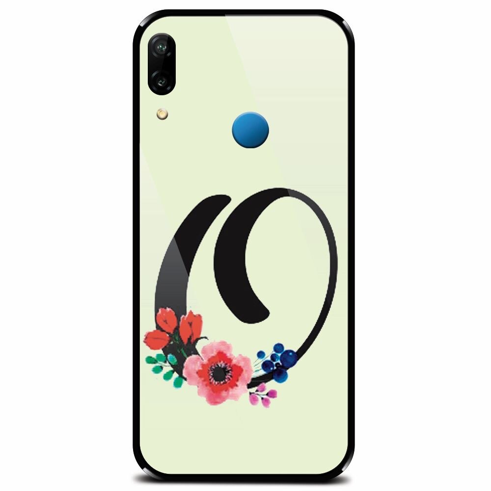 Husa din sticla securizata pentru Huawei P20 Lite, Litera O