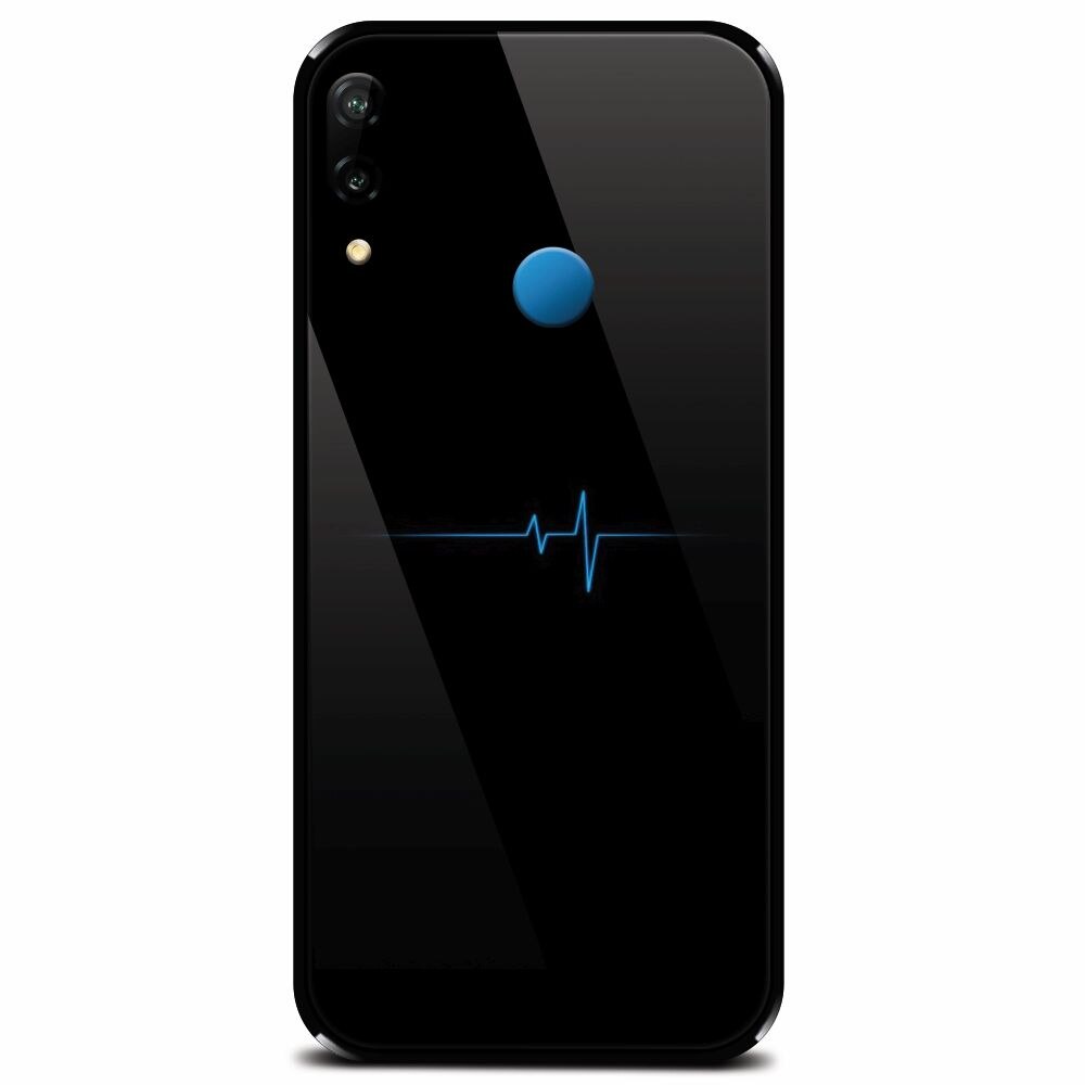 Husa din sticla securizata pentru Huawei P20 Lite, Heartbeat