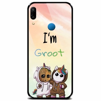 Husa din sticla securizata pentru Huawei P20 Lite, Im Groot Husa din sticla securizata pentru Huawei P20 Lite, Im Groot