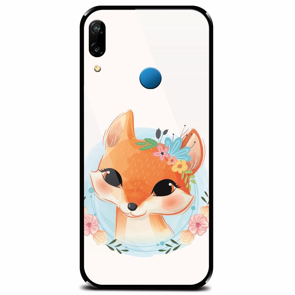 Husa din sticla securizata pentru Huawei P20 Lite, Foxy