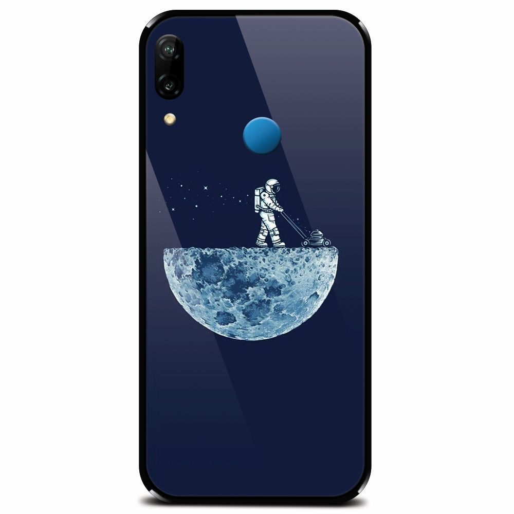 Husa din sticla securizata pentru Huawei P20 Lite, Astronaut 101