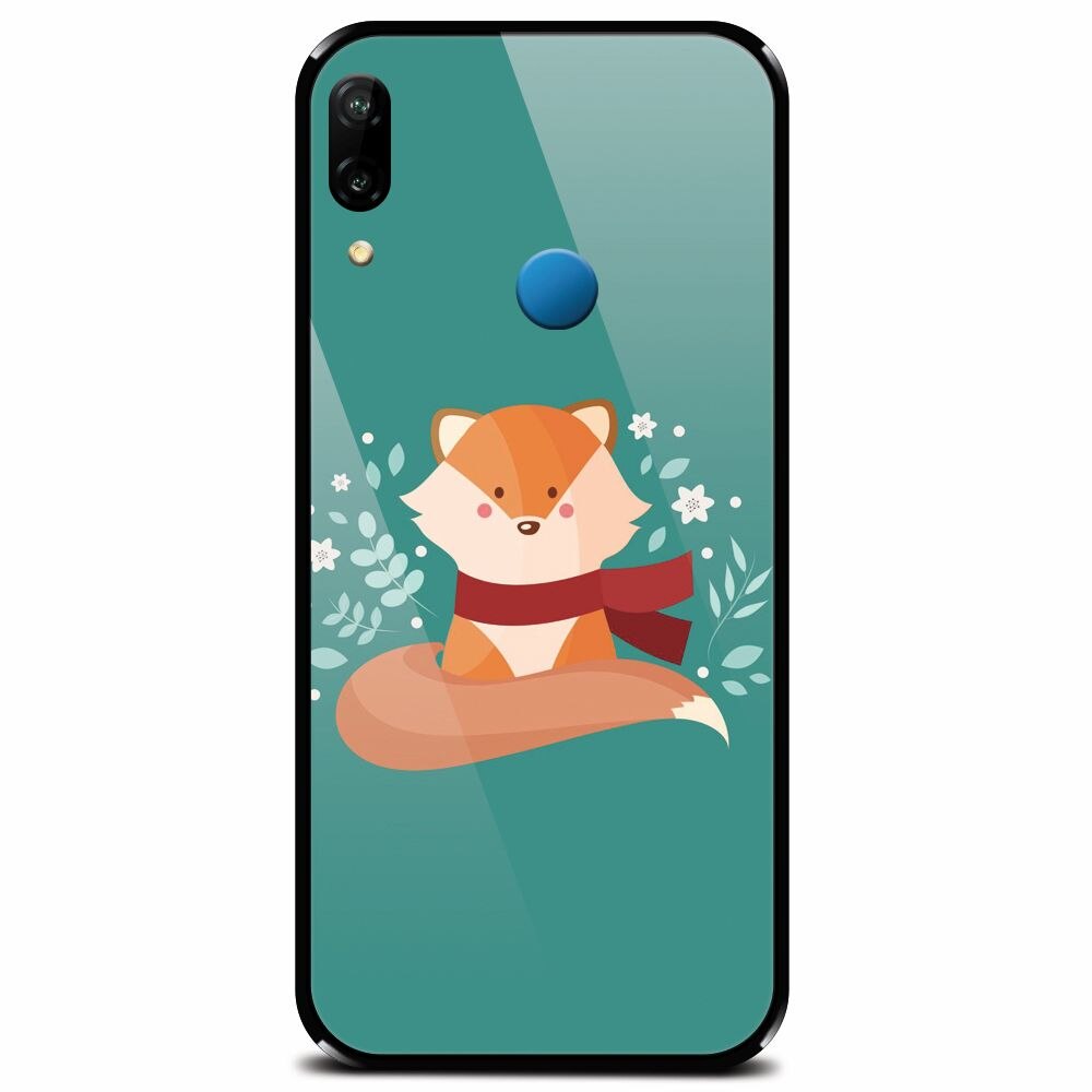 Husa din sticla securizata pentru Huawei P20 Lite, Winter Fox