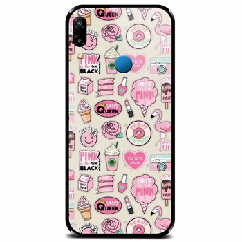 Husa din sticla securizata pentru Huawei P20 Lite, Sassy Queen Husa din sticla securizata pentru Huawei P20 Lite, Sassy Queen