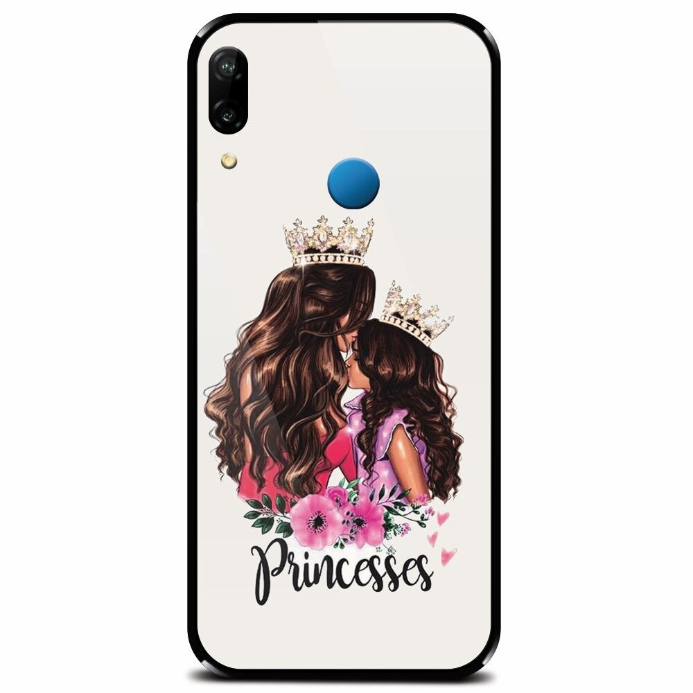 Husa din sticla securizata pentru Huawei P20 Lite, Princesses