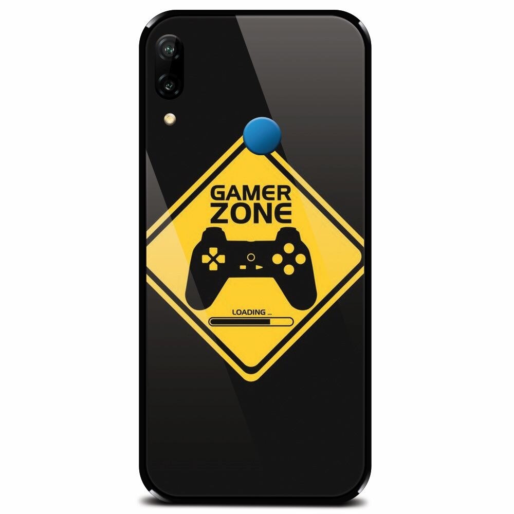 Husa din sticla securizata pentru Huawei P20 Lite, Gamer Zone