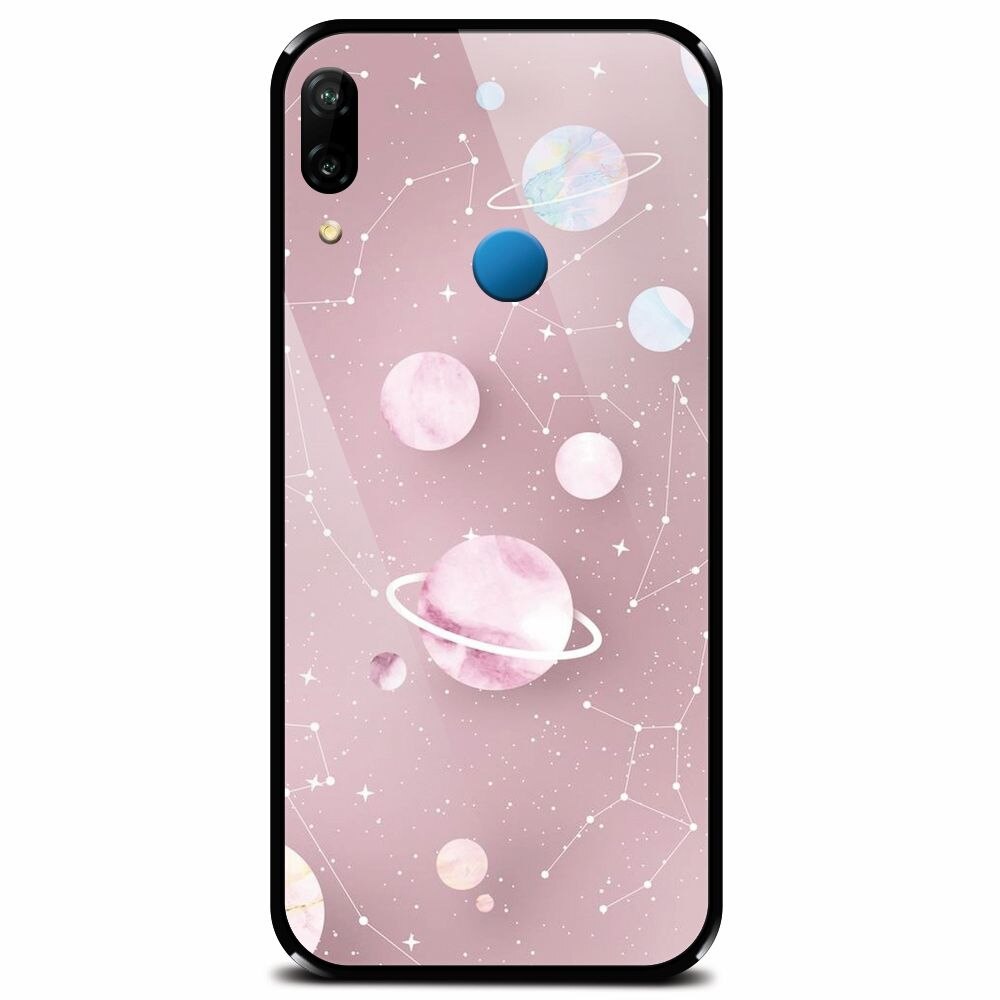 Husa din sticla securizata pentru Huawei P20 Lite, Zodiac