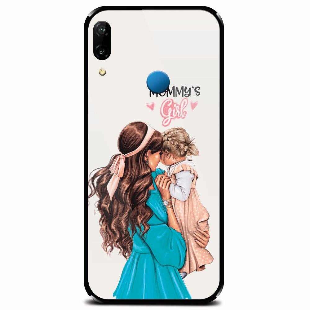 Husa din sticla securizata pentru Huawei P20 Lite, Mommy's Girl 2
