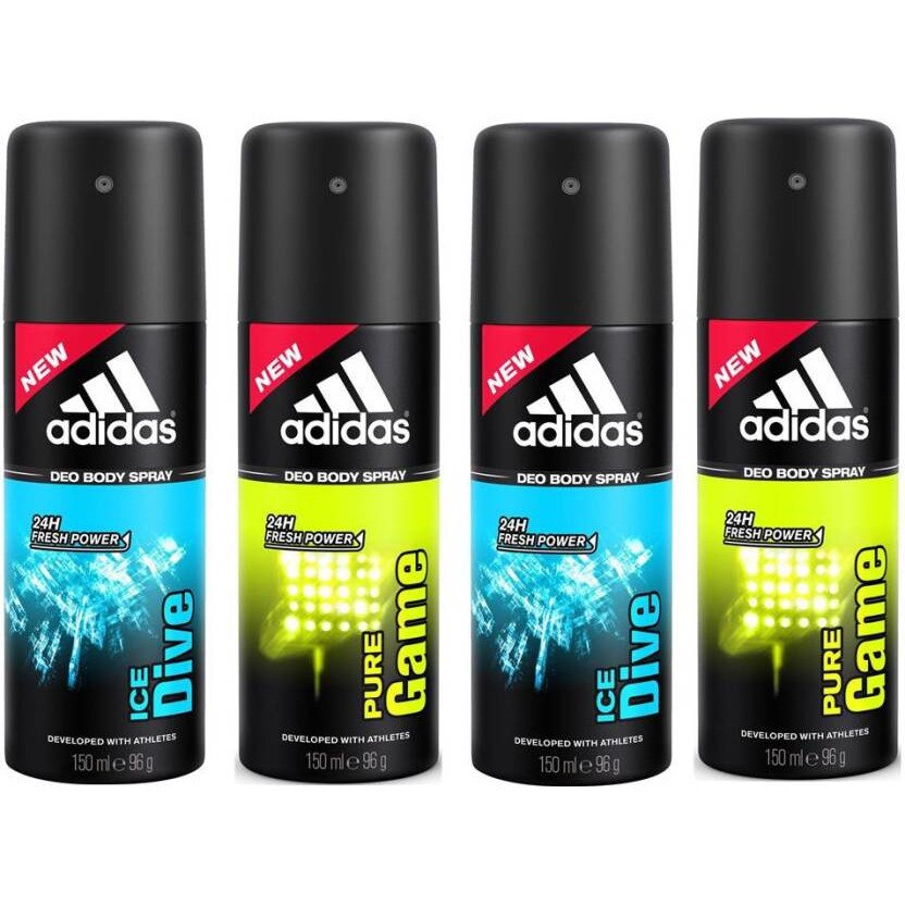 Pachet 2 x deodorant Adidas Ice Dive+ 2x deodorant Adidas Pure Game 150 ml