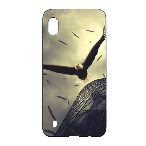 Carcasa Husa Samsung Galaxy A10 model Eagle, Antisoc + Folie sticla securizata Samsung Galaxy A10 Tempered Glass Viceversa