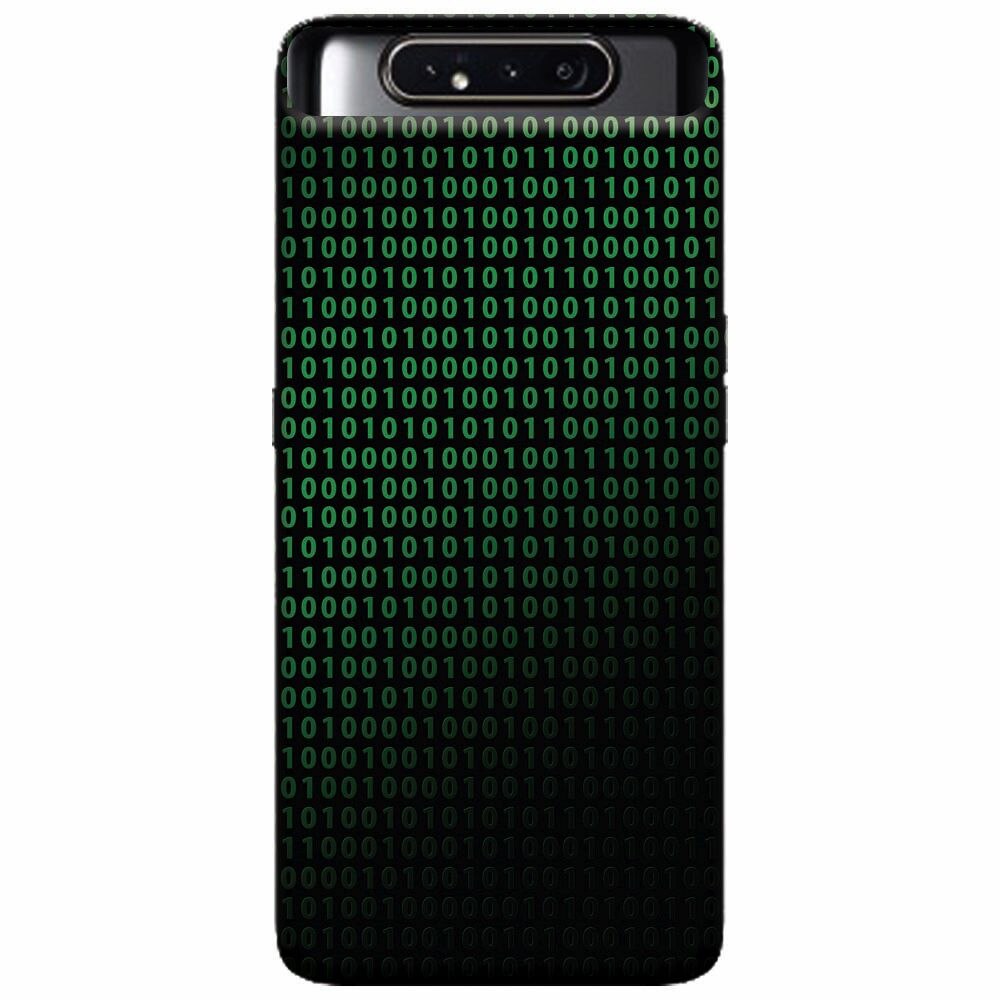 Husa silicon pentru Samsung Galaxy A80, Binary Code